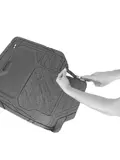 4-delige rubberen automattenset met antislip