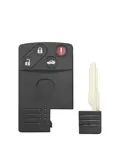 Smart key behuizing 4 knops geschikt voor Mazda
