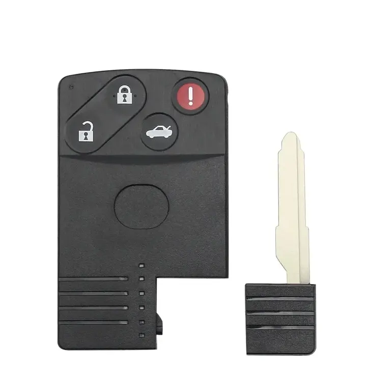 Smart key behuizing 4 knops geschikt voor Mazda