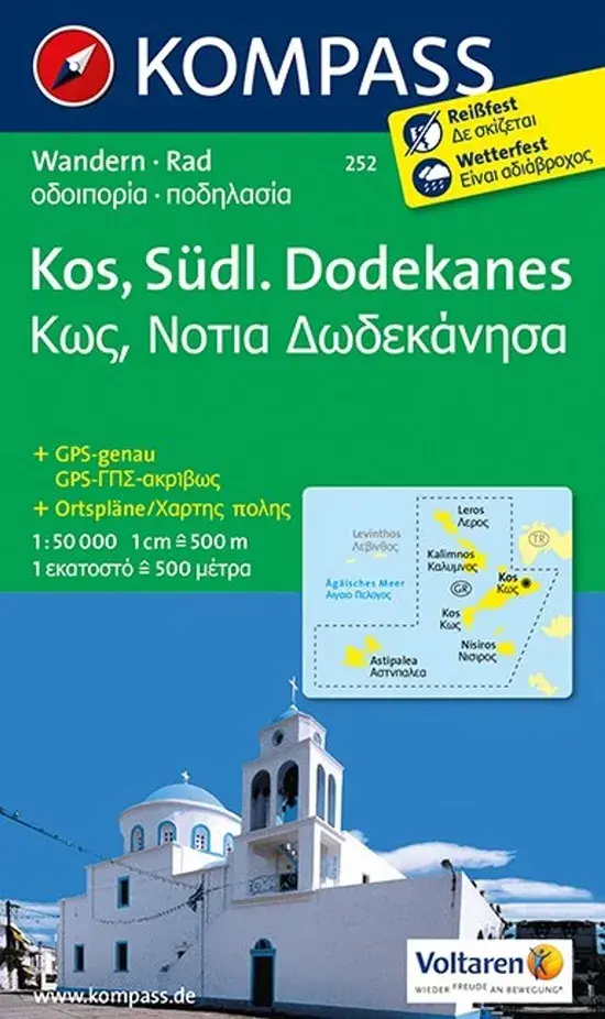 Wandelkaart WK252 Kos - Südlicher Dodekanes