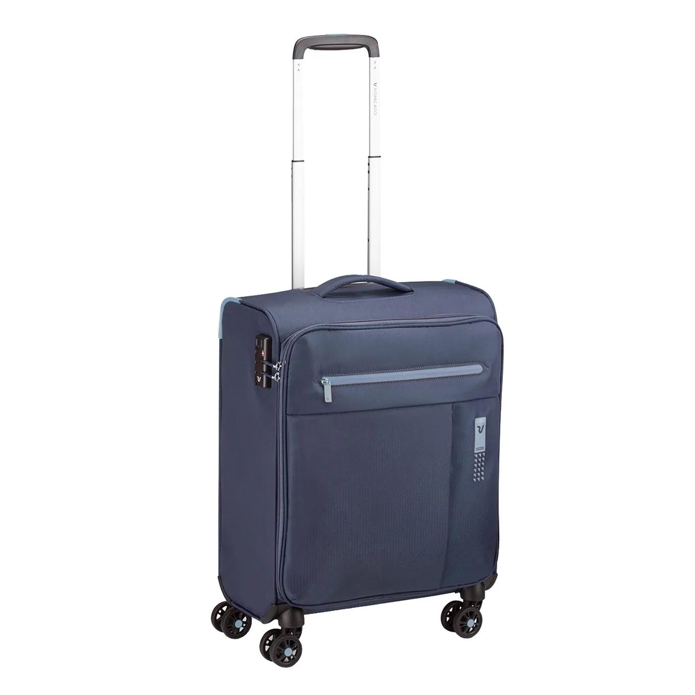 Roncato  lite soft 4 wheel cabin trolley Blauw  Blauw main product image