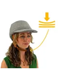 Vizorz SwitchCap fietshelm - Grey woolly cap