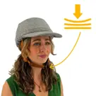 Vizorz SwitchCap fietshelm Grey woolly cap