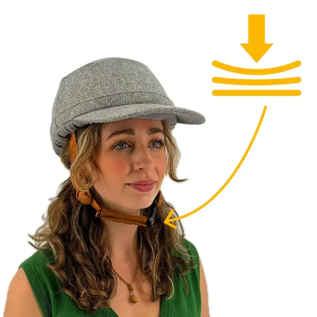 Vizorz SwitchCap fietshelm Grey woolly cap