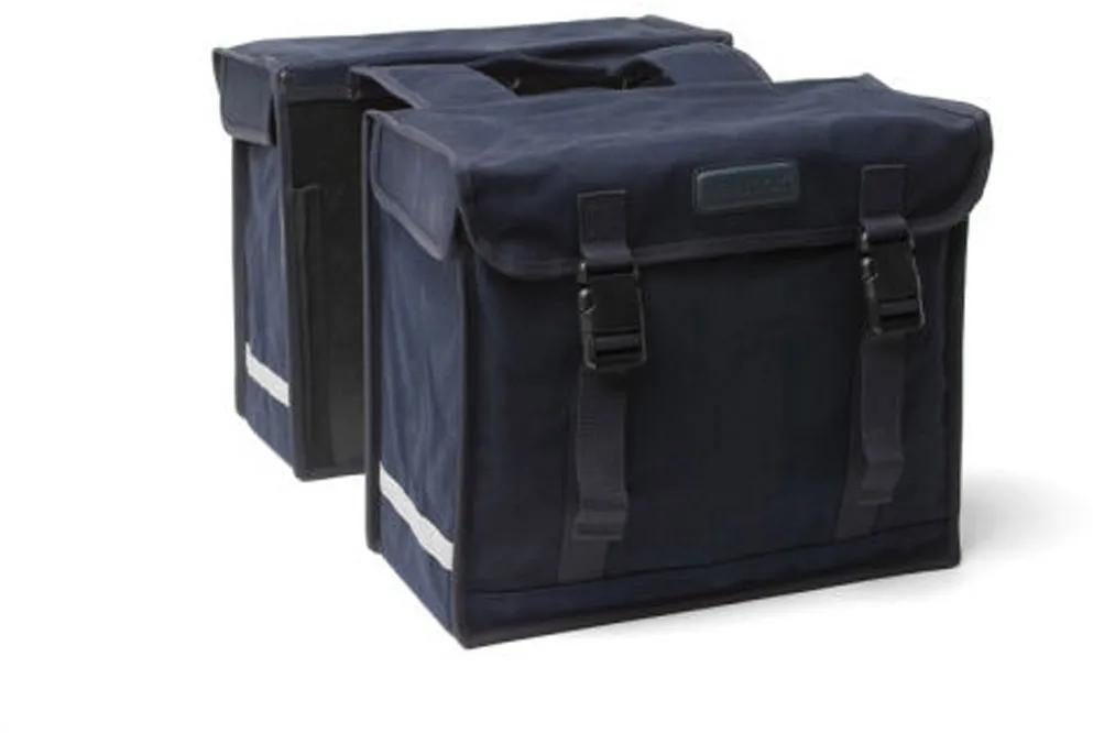 New Looxs  Dubbele Fietstas Canvasbag Deluxe  Zwart
