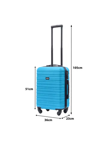 Reiskoffer S ABS 39L met TSA-slot en 360° wielen