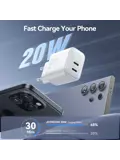 2-Poort Adapter USB-C - Wit