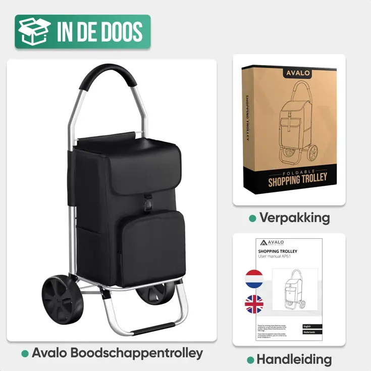 Boodschappentrolley 45L - Koelvak