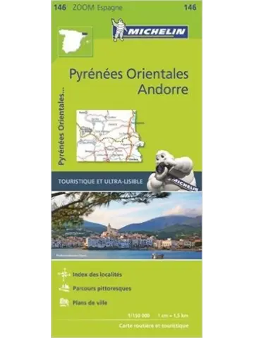 Kaart Zoom 146 Pyrenees Orientales - Andorra