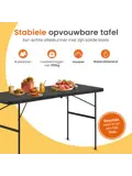 Inklapbare Tafel - Weerbestendig - 122x60x74cm
