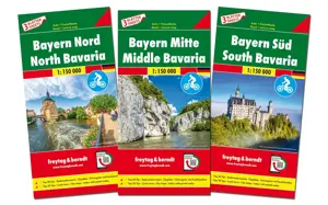Wegenkaart Bayern 3-kaartenset