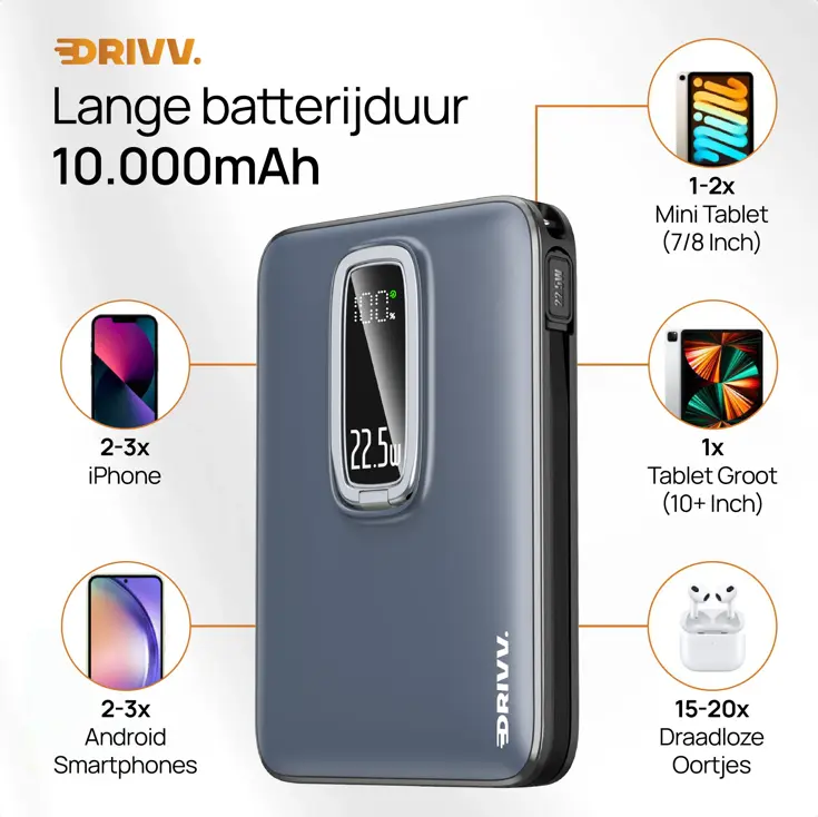 Magnetische Powerbank 10000mAh