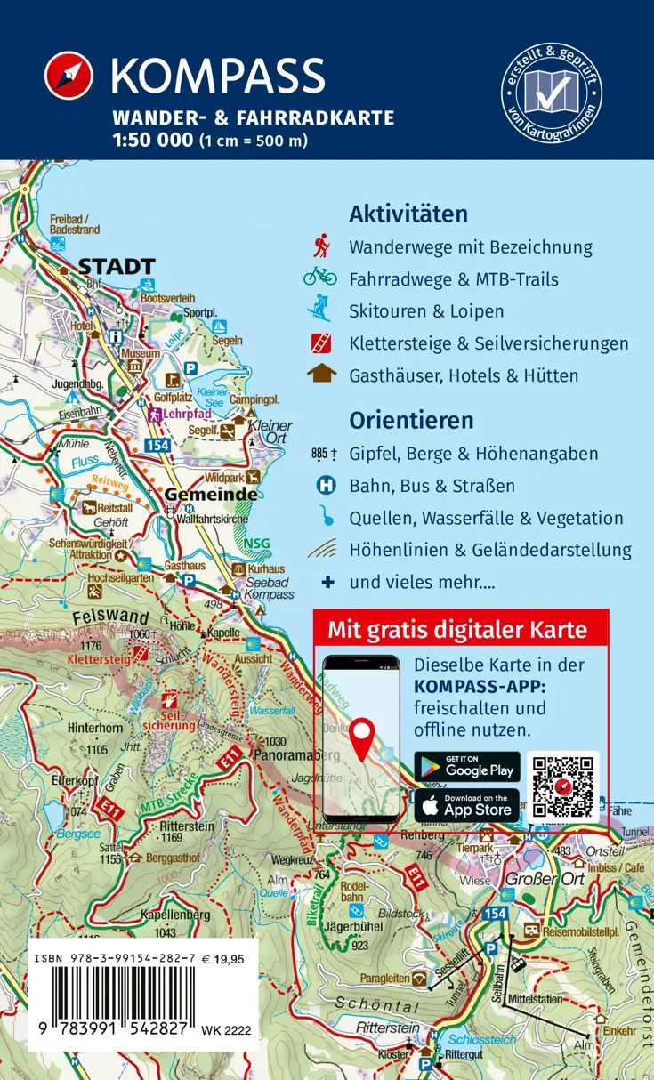 Wandelkaart WK2222 Elzas - Vogezen Zuid
