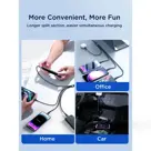 4-in-1 Multikabel - Zwart - Joyroom