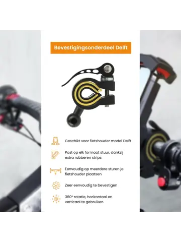 Onderdeel voor Fietshouder model Delft