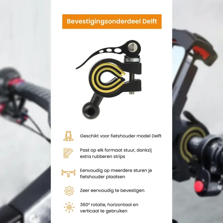 Onderdeel voor Fietshouder model Delft