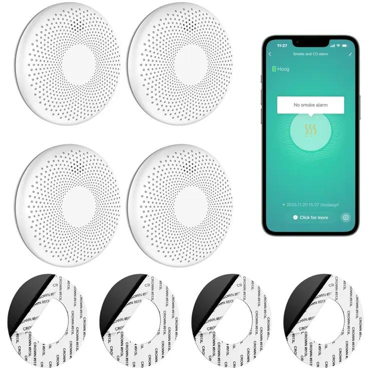 CS11W Slimme combimelder 4-pack