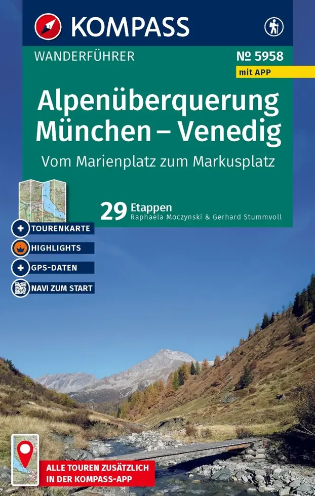 Wandelgids WF 5958 München - Venedig
