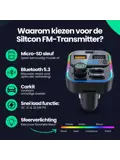 FM Transmitter - BT 5.3 - USB-C 22,5W