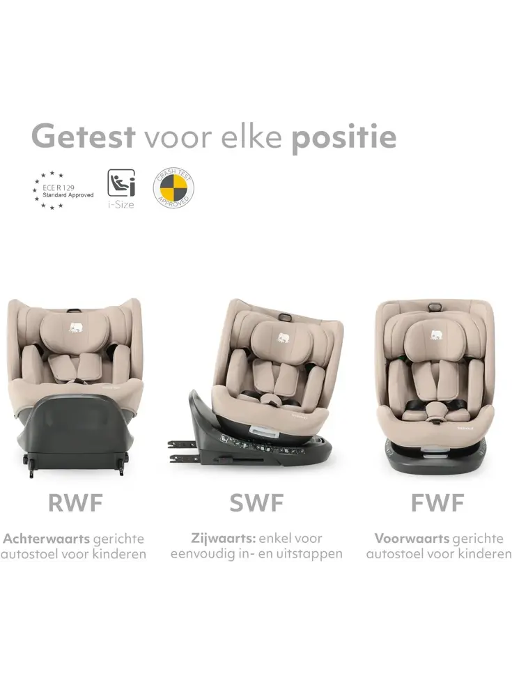 Cassie Luxe i-size/Isofix Autostoel - 360° rotatie
