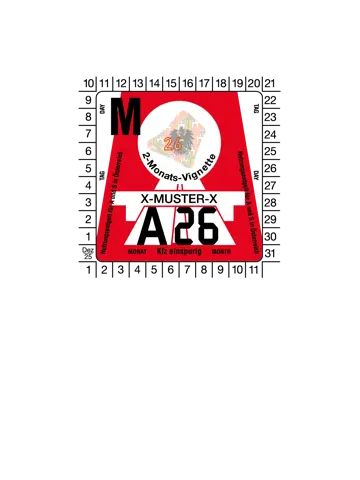 Vignet Oostenrijk Motor 2 maanden 2026 - ANWB 