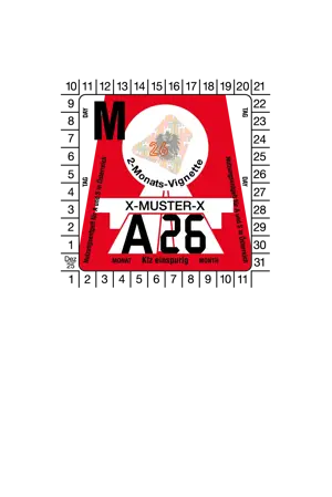 Vignet Oostenrijk Motor 2 maanden 2026 - ANWB 