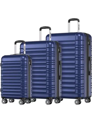 Kofferset – 3 Delig – 38L – Donkerblauw