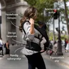 Pack Luxe draagzak + Opbergvakjes - Deryan