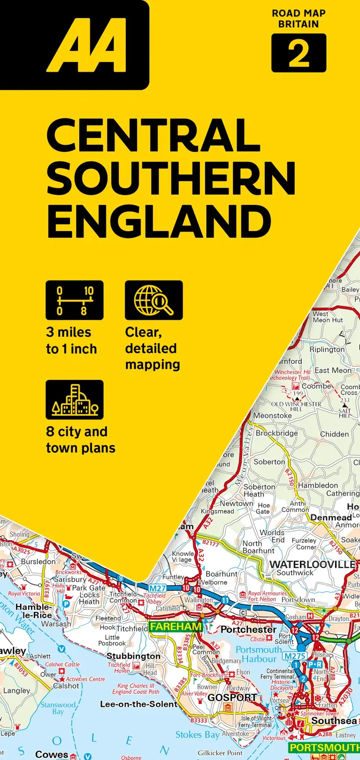 Wegenkaart 2 Central Southern England