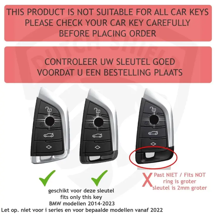 Aluminium Sleutelhoesje voor Bmw agave B4A