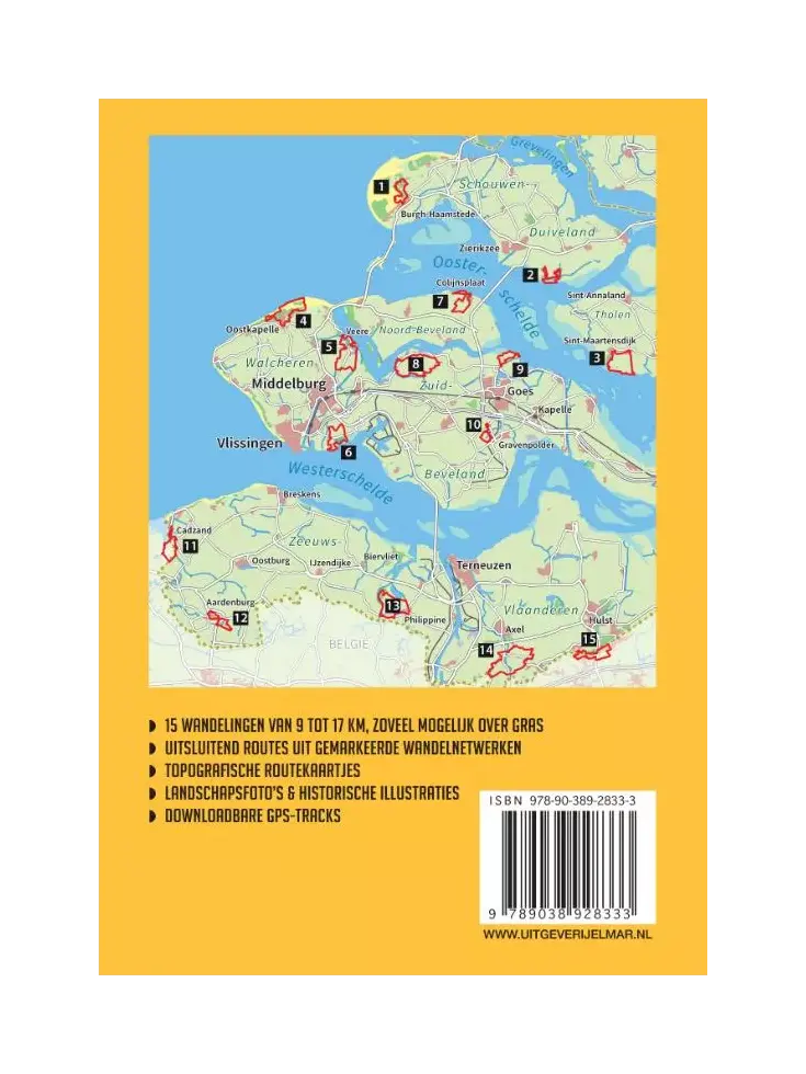 Wandelgids Zeeland de mooiste netwerkwandelingen