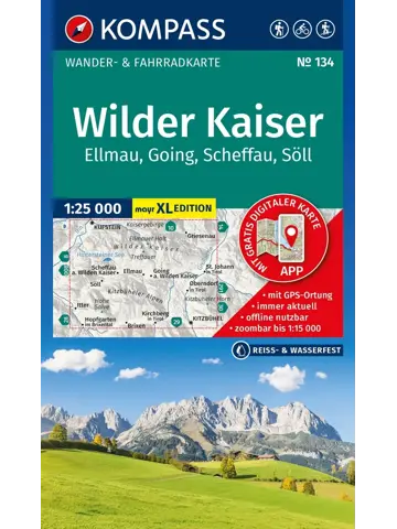 Wandelkaart WK134 Wilder Kaiser