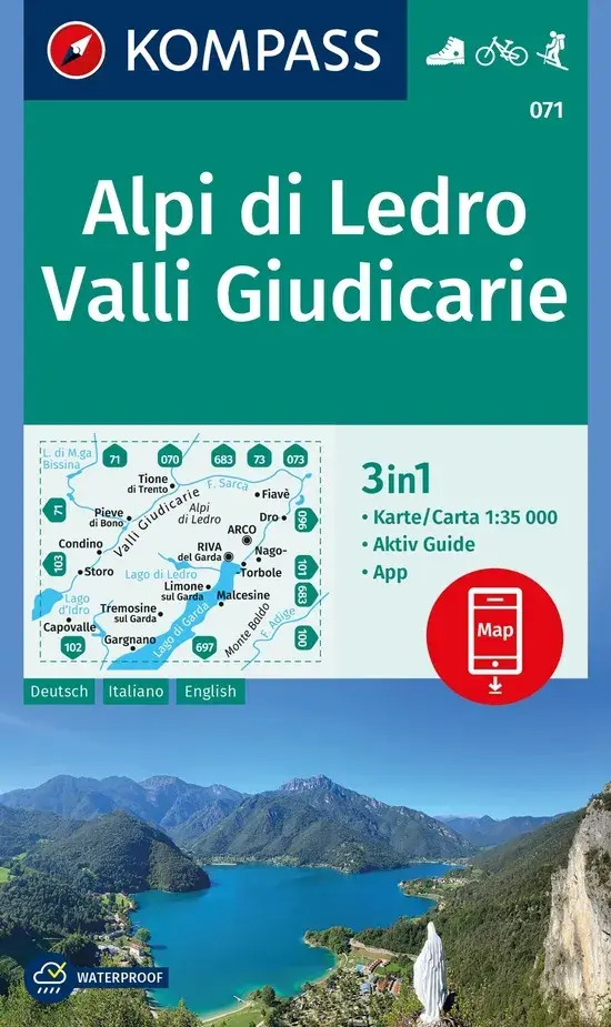 Wandelkaart WK071 Alpi di Ledro