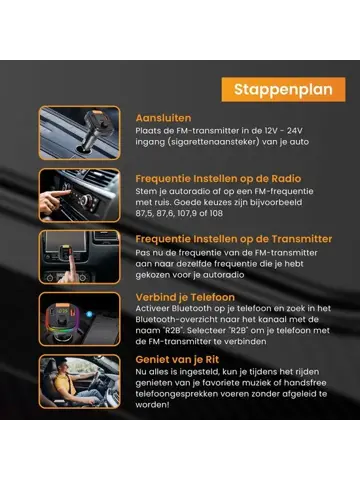 Bluetooth FM Transmitter Auto - Carkit