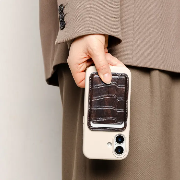 Croco Pashouder met MagSafe