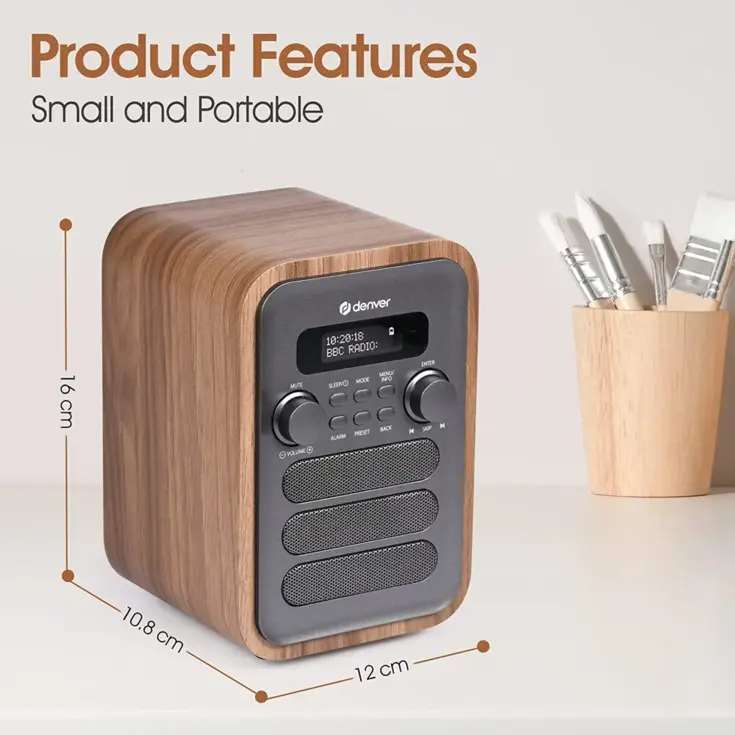 DAB+/FM Radio Bluetooth Alarm Afstandbediening