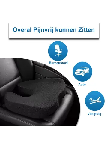 Ergonomisch  Zitkussen voor onderweg - Stuitkussen