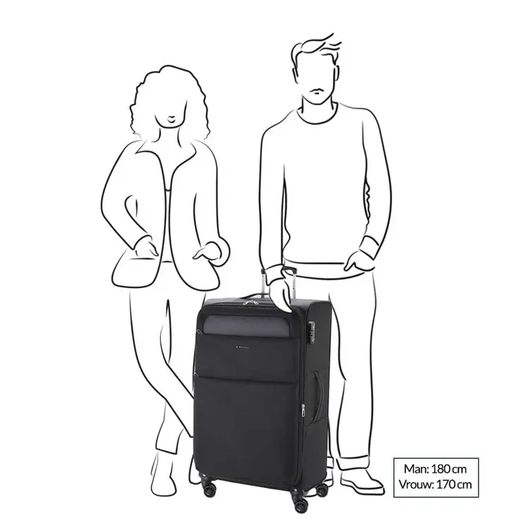 Gabol Cloud Trolley Large 79 black |107 L