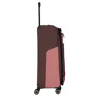 Travelite 4 wheel trolley l expandable Roze