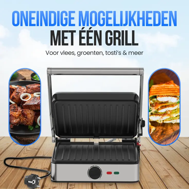 Contact Grill XL - Tosti Apparaat 2200W