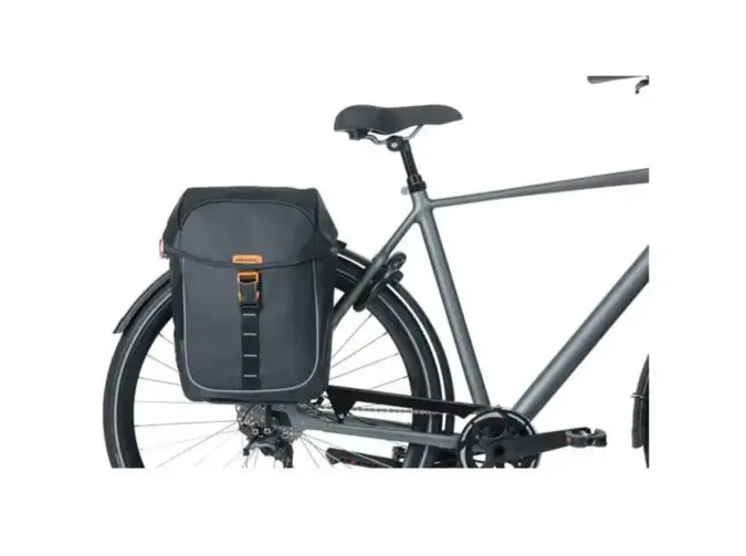 Basil dubbel Miles Tarpaulin zwart oranje 34L