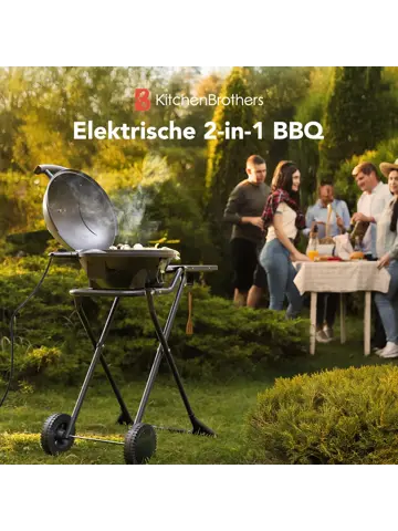 KitchenBrothers Elektrische BBQ – 2400W