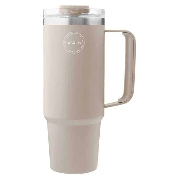 Thermosbeker AYA&IDA Thermocup with staw 885 ml