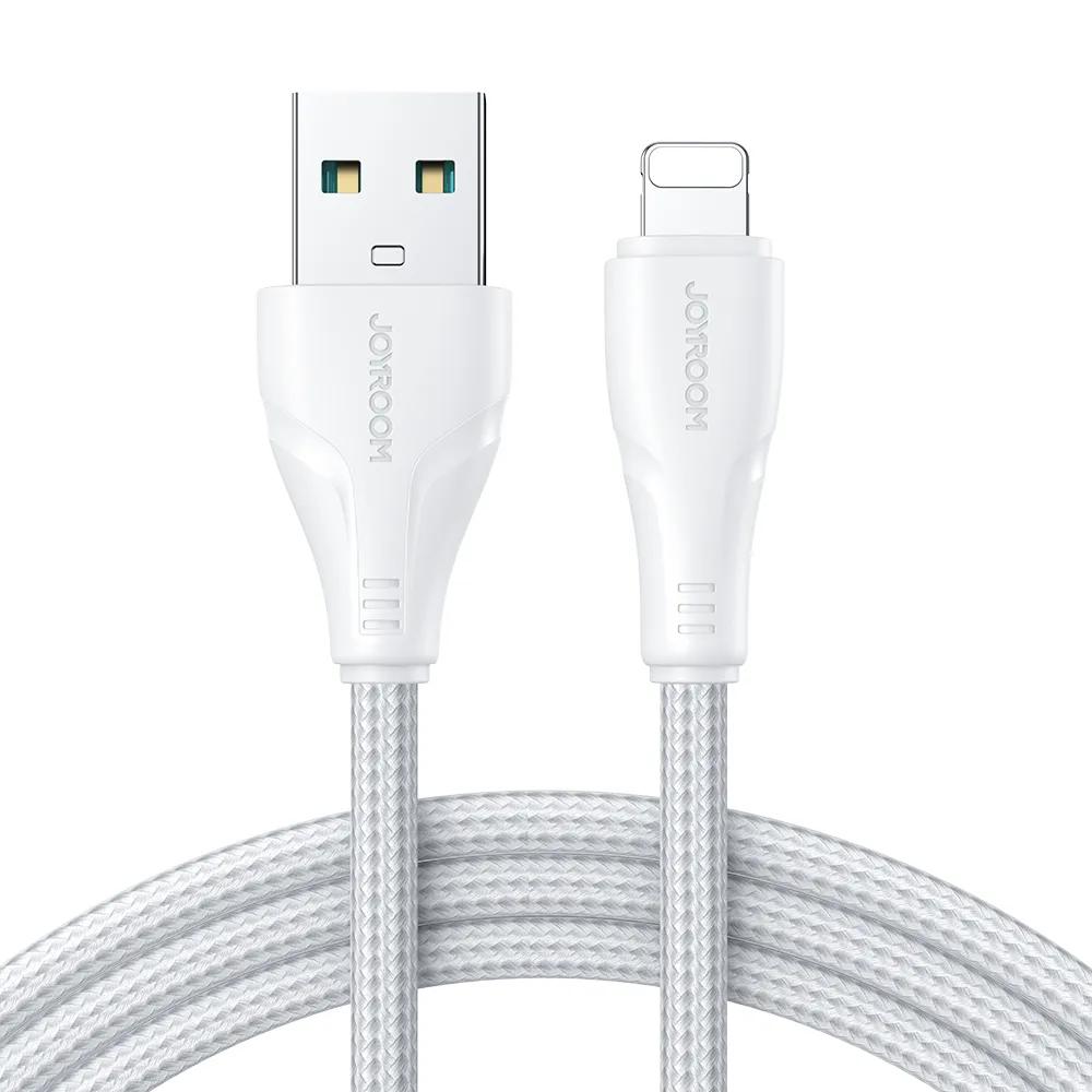 Joyroom Nylon Lightning kabel  3m  Wit