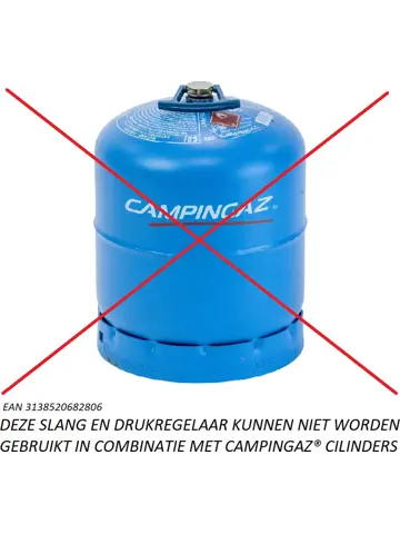 Gasdrukregelaar met slang