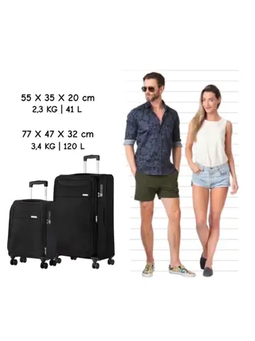 Air Zachte Kofferset S+L