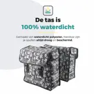 Voltano Dubbele Fietstas Floral Elegance