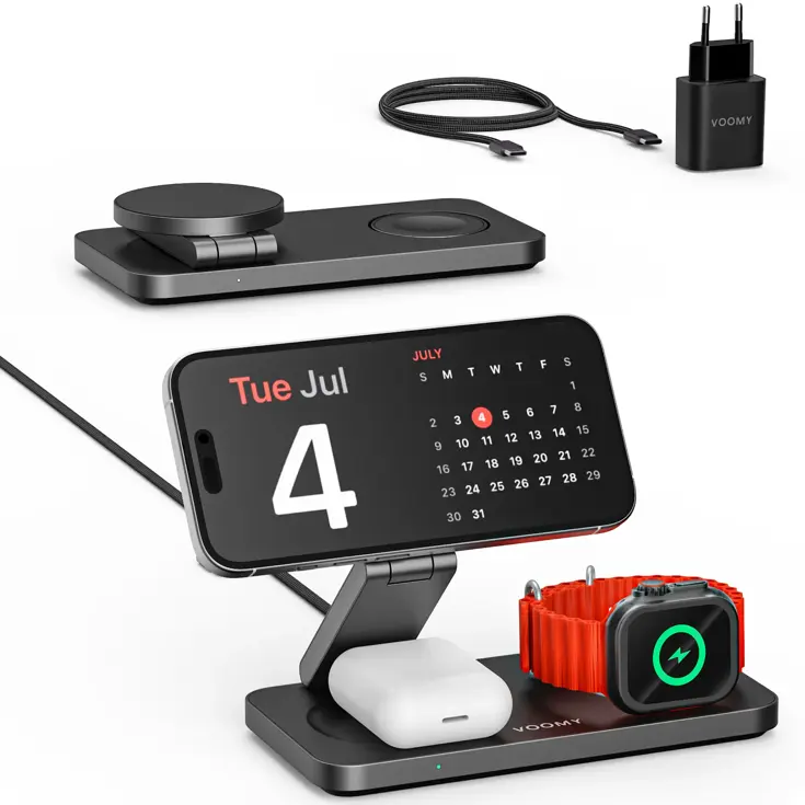 Wireless W3 - Draadloze oplader 3-in-1 15W