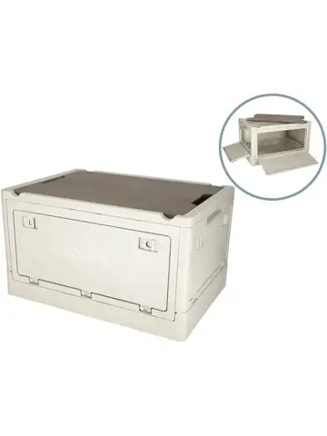 Inklapbare opbergkrat met deksel