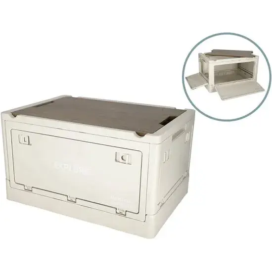 Inklapbare opbergkrat met deksel